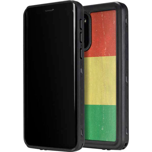 Bolivia Flag Distressed Galaxy S20 Plus Waterproof Case